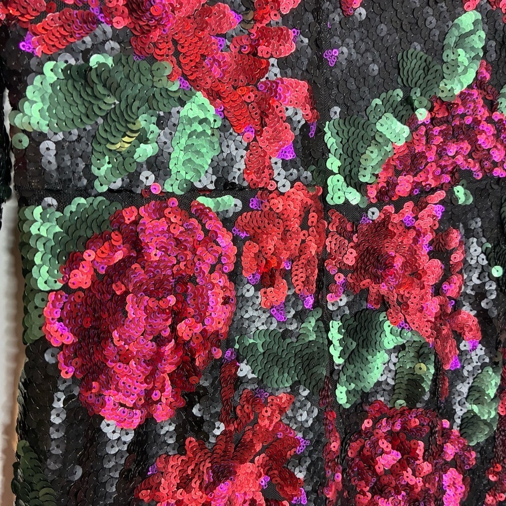 Saylor | Lou Floral Sequin Mini Dress Size Medium - Picture 8 of 9